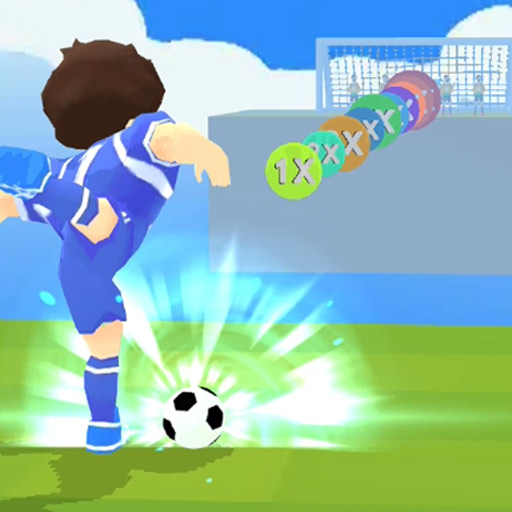 Dash Football! This is a simple soccer game, players control the character, keep moving forward, get gold coins and energy, and finally use the maximum energy to kick the soccer ball to get a high score. The coins you get can be exchanged for new characters and jerseys.
    Game Features:
    1. Casual decompression game
    2.Kick soccer game
    3.3D game screen